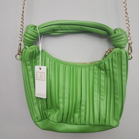 Urban Expressions Green Vegan‎  Leather Crossbody Purse NEW - Picture 1 of 10